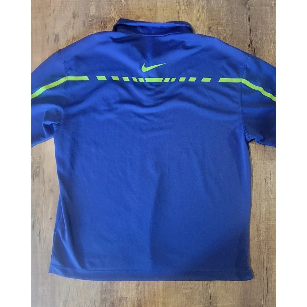 Nike Golf Performance Dri Fit Mens Large Borg Warner Cup Embroidered Polo Shirt